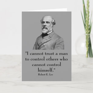 Carte Robert E. Lee et citation