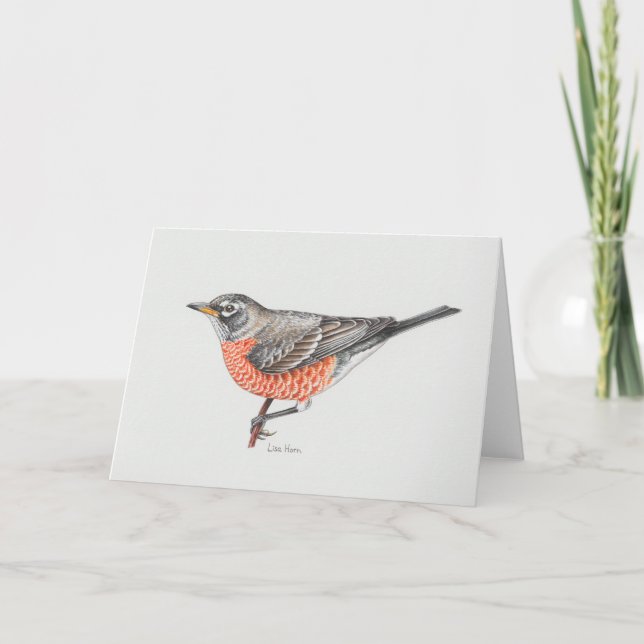 Carte Robin Art américaine (Devant)