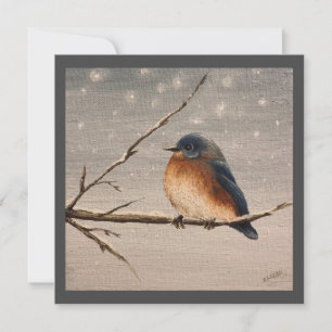 Carte Robin dans la neige