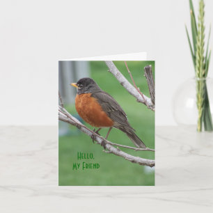 Carte Robin, Thinkin" de vous, acclamation