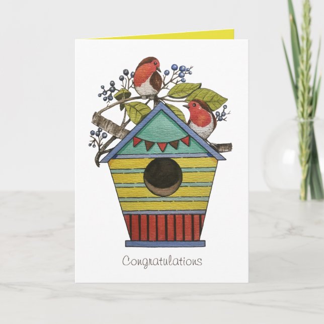 Carte Robins Aux Bleuvres Et Aux Oiseaux (Devant)