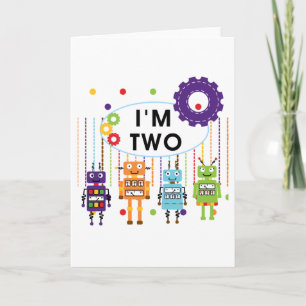 Carte Robot 2e chemises et cadeaux d'anniversaire