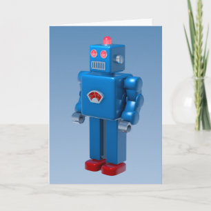 Carte Robot bleu