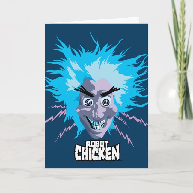 Carte Robot chicken Scientist Head Graphic (Devant)