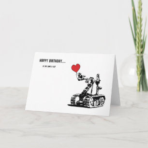 Carte Robot d'anniversaire