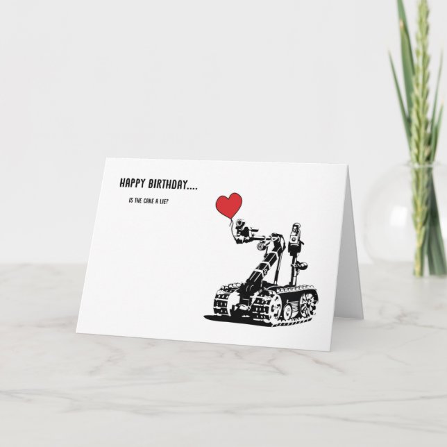 Carte Robot d'anniversaire (Devant)