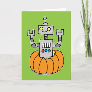 Carte Robot en Citrouille
