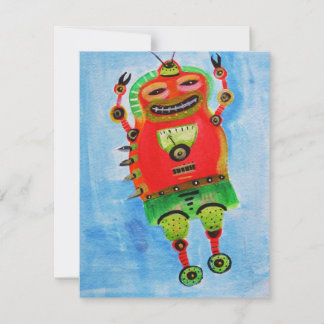 Carte ROBOT Pop ART