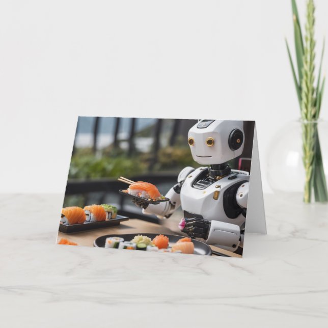 Carte robot sushi (Devant)
