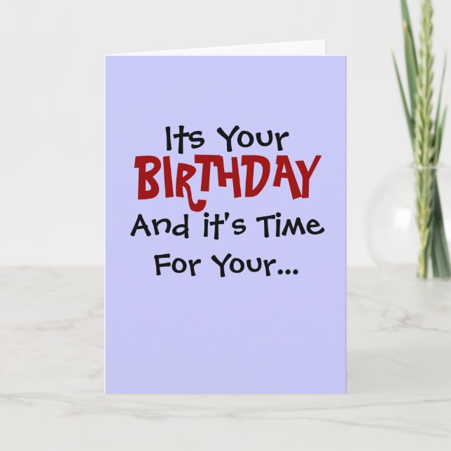 Carte Robotomy Anniversaire (Devant)