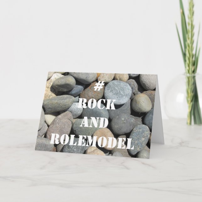 Carte # Rock and Rolemodel - White on Rocks modifiable. (Devant)