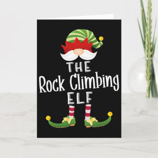 Carte Rock Climbing Elf Group Christmas Funny Pajama Par