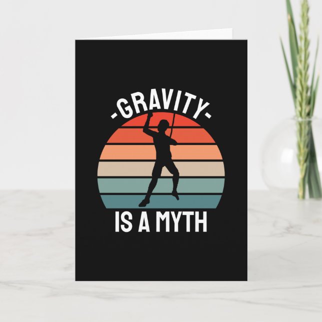 Carte Rock Escalade Retro Vintage (Devant)