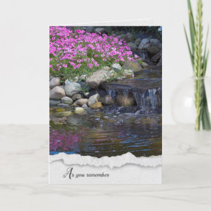 Carte Rock Garden Waterfall Sympathy