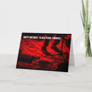 Carte Rock Guitarist Effects Pedals Birthday Card