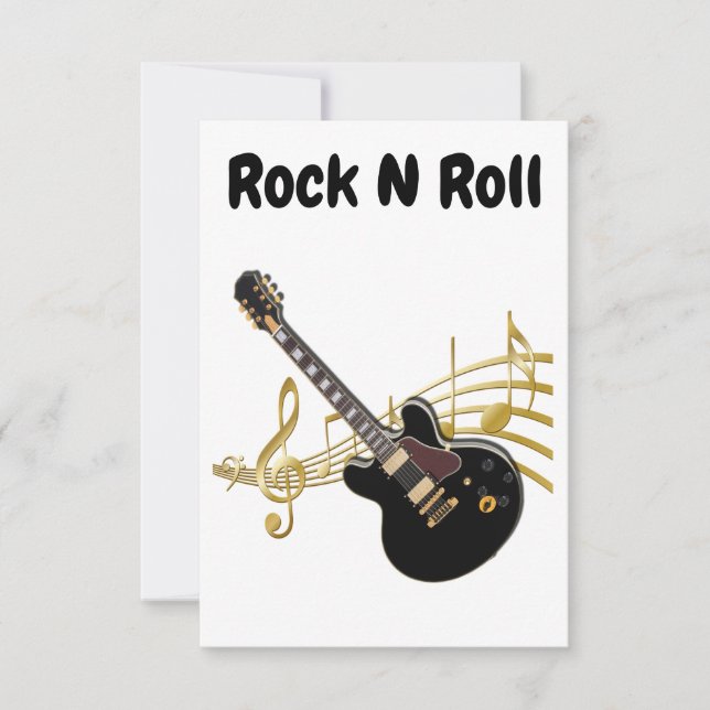 Carte Rock N Roll (Devant)