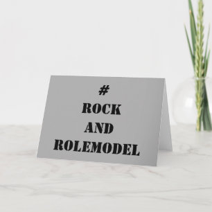 Carte #RockandRolemodel - Black Editable.