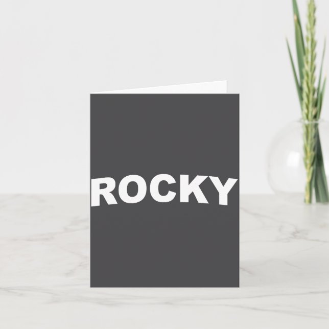 Carte Rocky  (Devant)