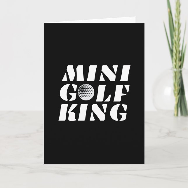 Carte Roi de Minigolf Champion de Mini Golf Gagnant (Devant)