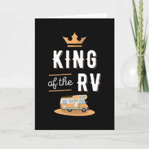 Carte Roi du cadeau de motorhome pour la fête des pères 