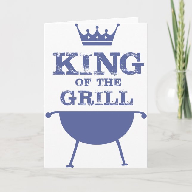 Carte Roi Du Grill, Bleu (Devant)