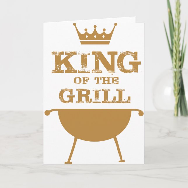 Carte Roi Du Grill, Or (Devant)