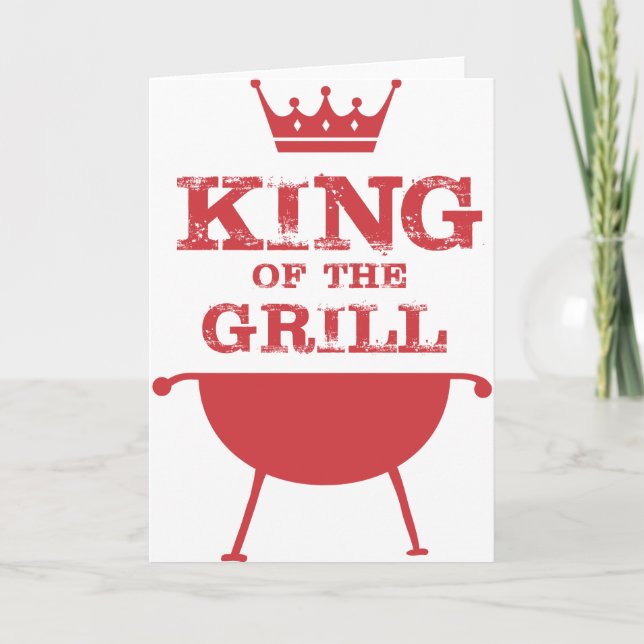 Carte Roi Du Grill, Rouge (Devant)