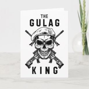 Carte Roi du Gulag Joueur Gaming Warzone Cadeau de Joueu
