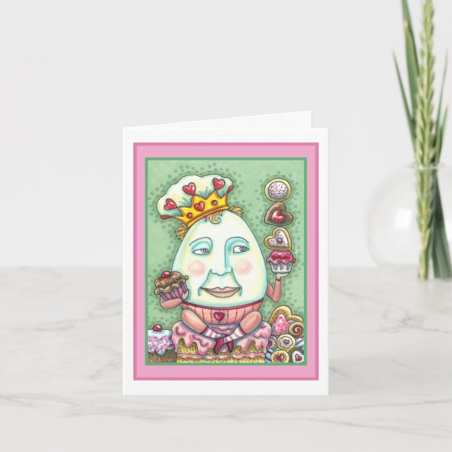 Carte ROI HUMPTY, COEURS & CONFECTIONS, Vide VALENTINE (Devant)