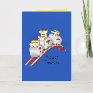 Carte Roler Toaster Funny Roller Coaster Greeting Card