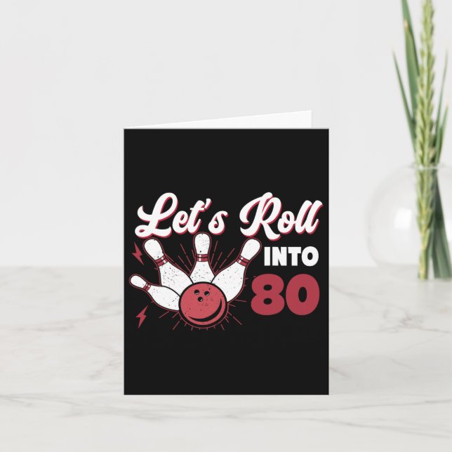 Carte Rolling In 80 Bowling 80e anniversaire 1 (Devant)
