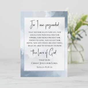 Carte Romains 8:38-39 Love of God Christian Bible Card