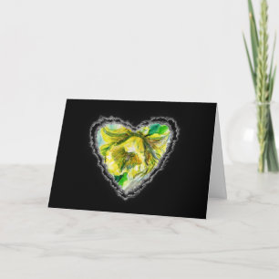 Carte Romance d'amour de Valentine de coeur de