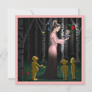 Carte Romance dans la forêt de contes de fées