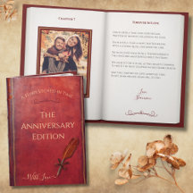 Romantic Anniversary Poem Storybook Couple Photo