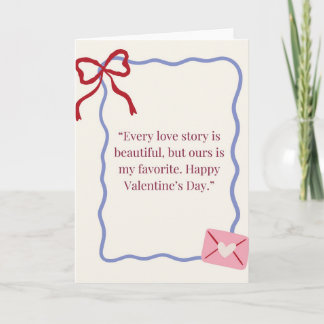 Carte Romantic Valentine’s Day Greeting Card | Elegant L