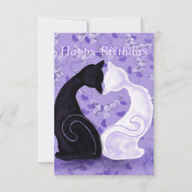 Carte Romantique Anniversaire Belle Couple Amour (Devant)
