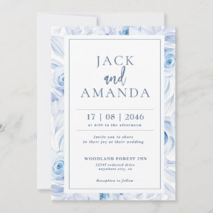 Carte Romantique Chic Floral Wedding Invitations