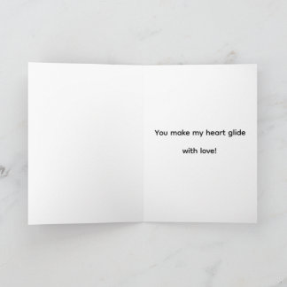 Carte Romantique Cygne Saint-Valentin