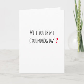 Carte romantique de Groundhog Day