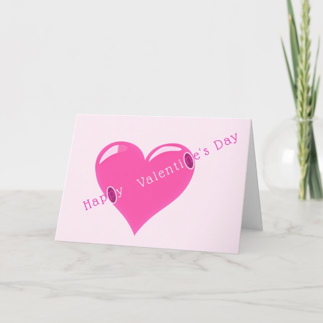 Carte romantique de Saint-Valentin avec amour du c (Devant)