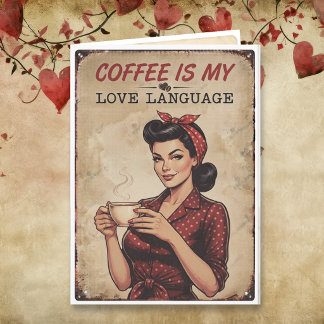 Carte Romantique et Mignon Je t'aime | Humour Café