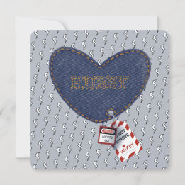 Carte Romantique Hubby Wifey Electricien Coeur verrouill