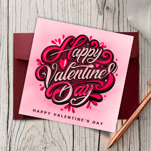 Carte Romantique Joyeuse Saint-Valentin Personnalisé