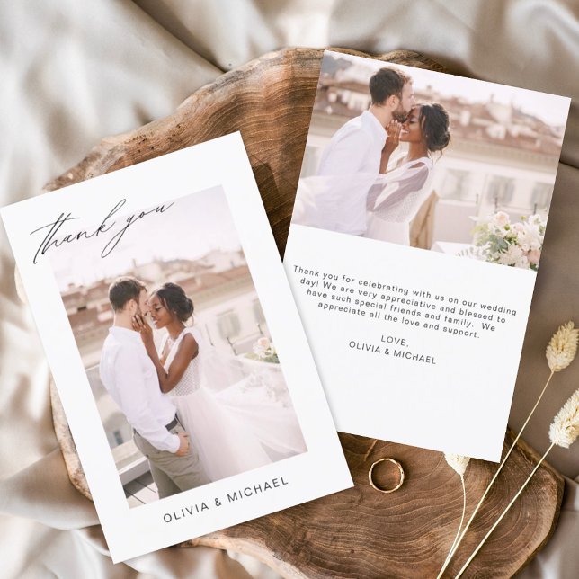 Carte romantique minimaliste de Merci mariage (Créateur téléchargé)