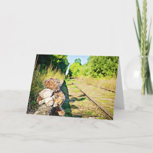 Carte Romantique Mlle Vous Tant de Nounours voie de trai