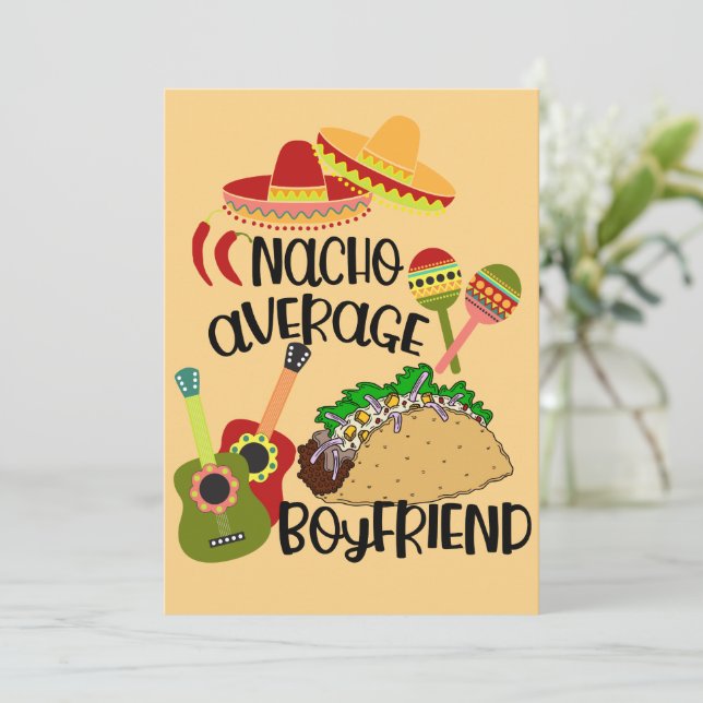 Carte romantique pour petit ami pas comme les autr (Debout devant)