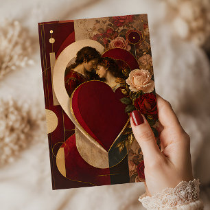 Carte Romantique "Tout Mon Amour" Rose