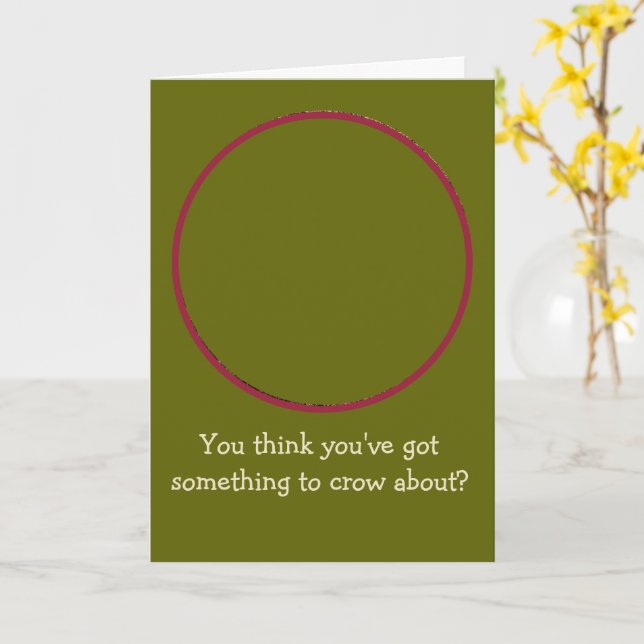 CARTE ROOSTER/VOUS PENSEZ QUE VOUS AVEZ QUELQUE CHOSE À  (Fleur jaune)