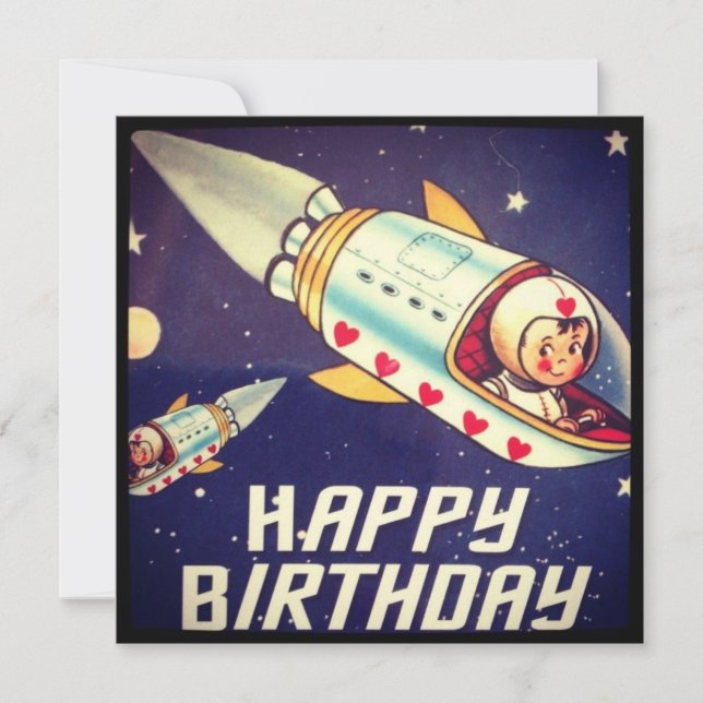 Carte Roquette d'anniversaire de Lover Boy (Devant)